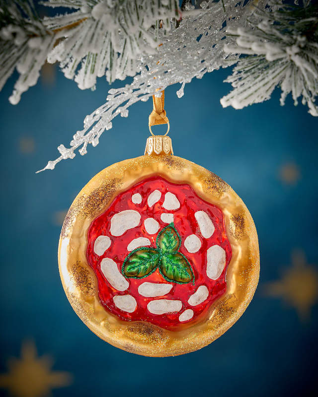 Neapolitan Pizza Christmas Ornament